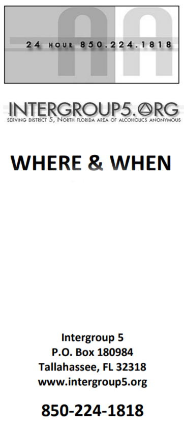 Thumbnail of the Where and When brochure